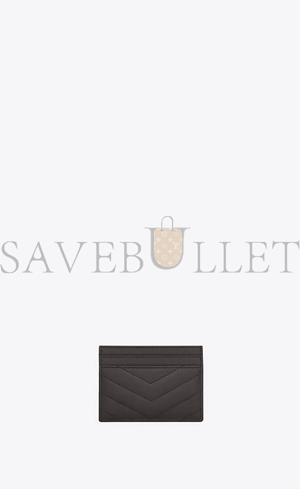 YSL CASSANDRE MATELASSÉ CARD CASE IN GRAIN DE POUDRE EMBOSSED LEATHER 423291BOW011112 (10.5*7.5*0.5cm)