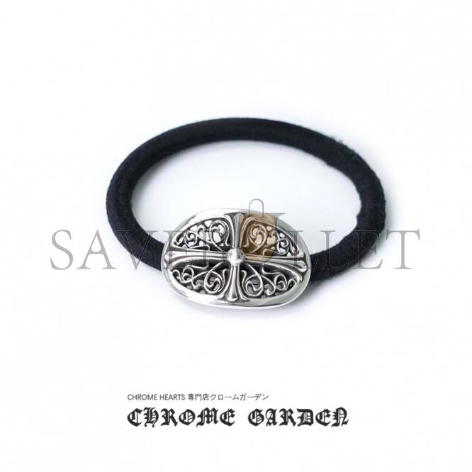 CHROME HEARTS TINY FLORAL HAIR TIE