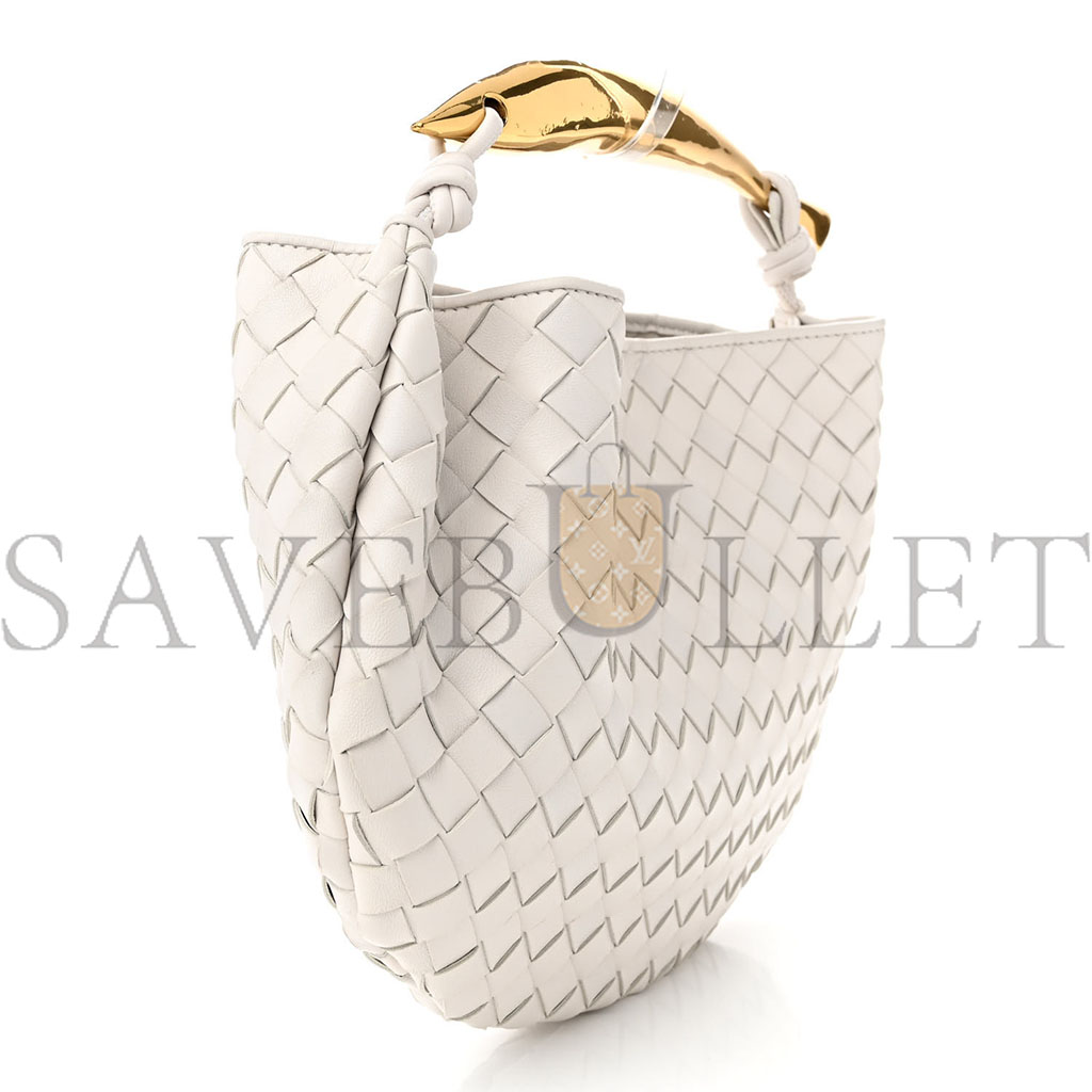 BOTTEGA VENETA NAPPA INTRECCIATO SARDINE BAG CHALK (36*23*3cm)