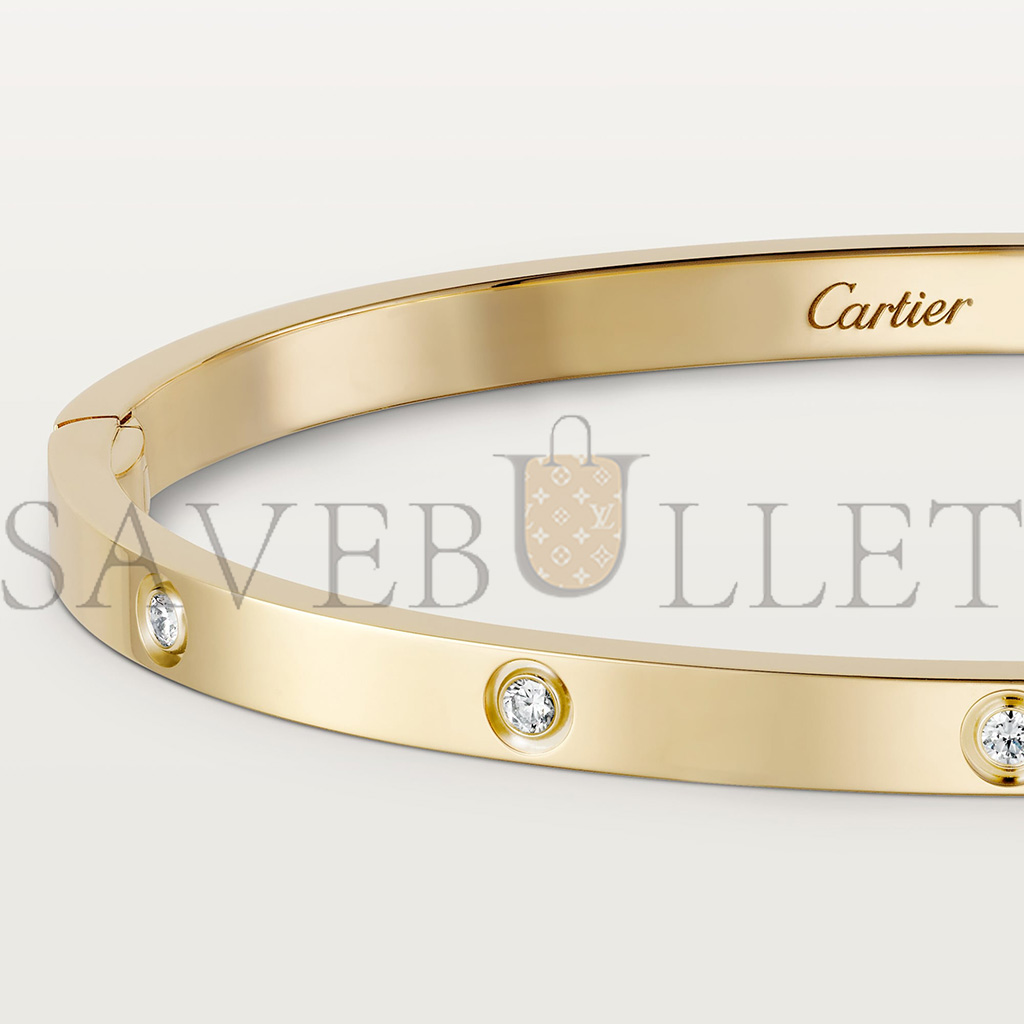 CARTIER  LOVE BRACELET, SMALL MODEL, 10 DIAMONDS B6047817