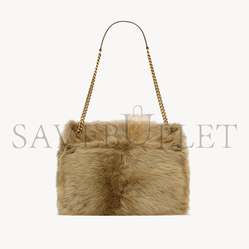 YSL NIKI LARGE IN SHEARLING 803892AAD1O2979 (32*23*9cm)