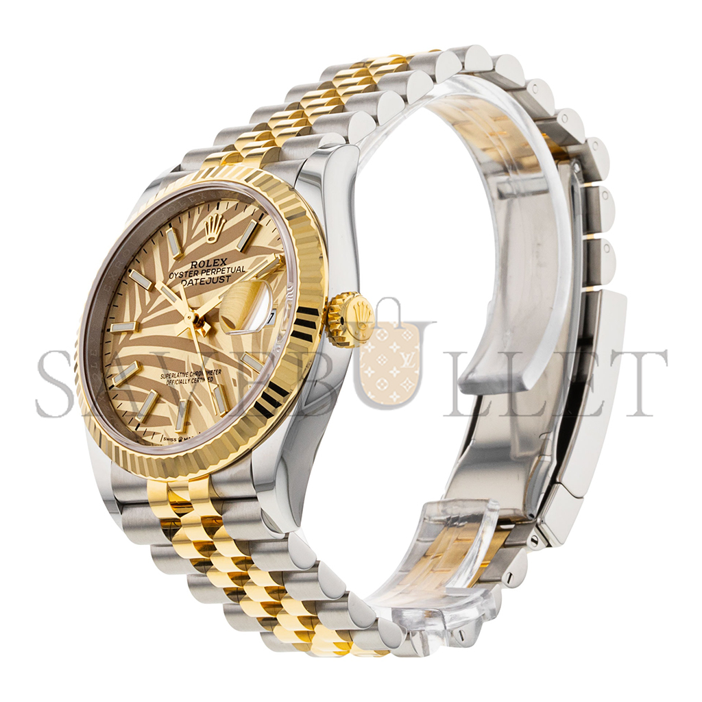 ROLEX DATEJUST GOLDEN PALM WATCH 126233