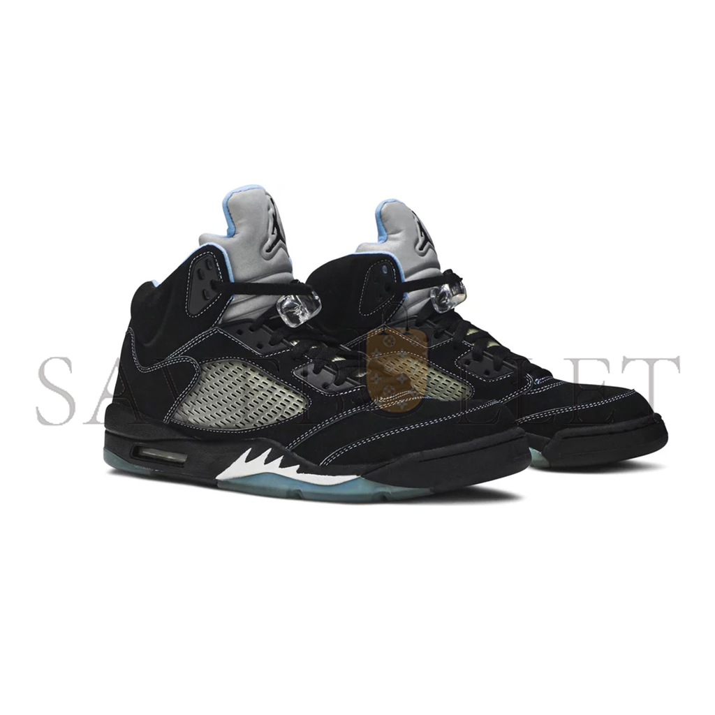 NIKE JORDAN 5 RETRO BLACK/UNIVERSITY BLUE 314259-041