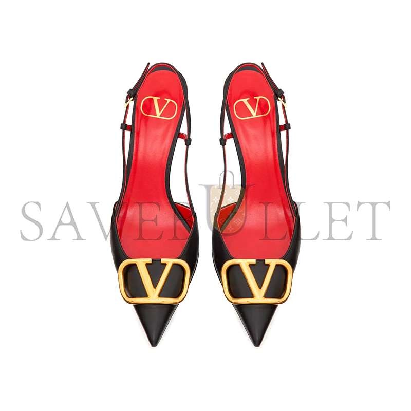 VALENTINO VLOGO SIGNATURE CALFSKIN SLINGBACK PUMP 80MM 3.15IN 5W2S0R01DSH_0NO VALENTINO VLOGO SIGNATURE CALFSKIN SLINGBACK PUMP 80MM 3.15IN 5W2S0R01DSH_0NO