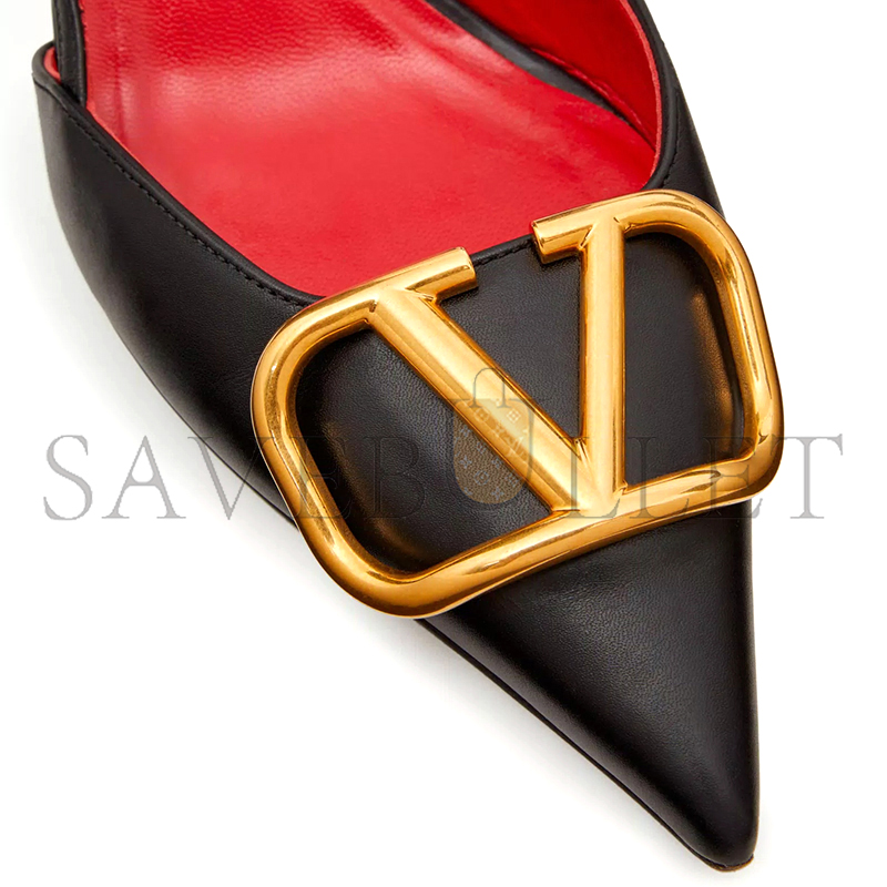 VALENTINO VLOGO SIGNATURE CALFSKIN SLINGBACK PUMP 80MM 3.15IN 5W2S0R01DSH_0NO VALENTINO VLOGO SIGNATURE CALFSKIN SLINGBACK PUMP 80MM 3.15IN 5W2S0R01DSH_0NO