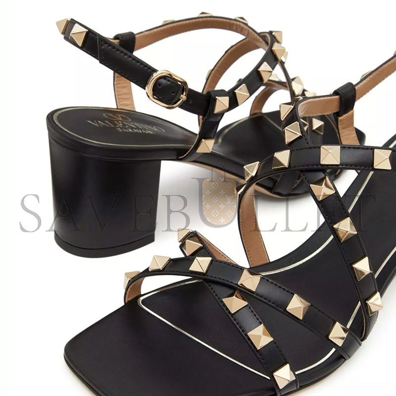 VALENTINO ROCKSTUD CALFSKIN SANDAL WITH STRAPS 60MM 5W2S0HR7VOD_0NO VALENTINO ROCKSTUD CALFSKIN SANDAL WITH STRAPS 60MM 5W2S0HR7VOD_0NO