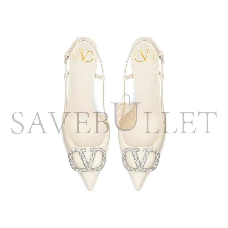 VALENTINO VLOGO SIGNATURE SLINGBACK PUMP IN CALFSKIN LEATHER 80MM 5W2S0R01EST_IA5 VALENTINO VLOGO SIGNATURE SLINGBACK PUMP IN CALFSKIN LEATHER 80MM 5W2S0R01EST_IA5