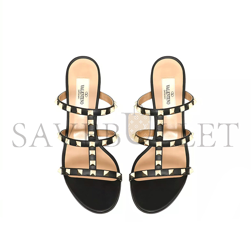 VALENTINO ROCKSTUD CALFSKIN LEATHER SLIDE SANDAL 60 MM 5W2S0C47VOD_0NO VALENTINO ROCKSTUD CALFSKIN LEATHER SLIDE SANDAL 60 MM 5W2S0C47VOD_0NO