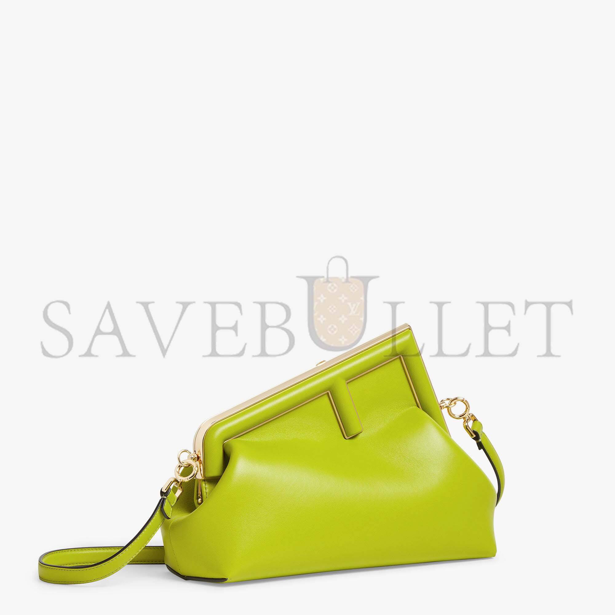 FENDI FIRST MIDI - ACID GREEN LEATHER BAG8BP137ABVEF1JCP (30*20*14cm)