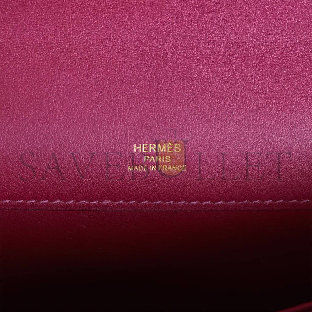 HERMES KELLY CUT ANEMONE SWIFT GOLD HARDWARE (31*12*3cm)