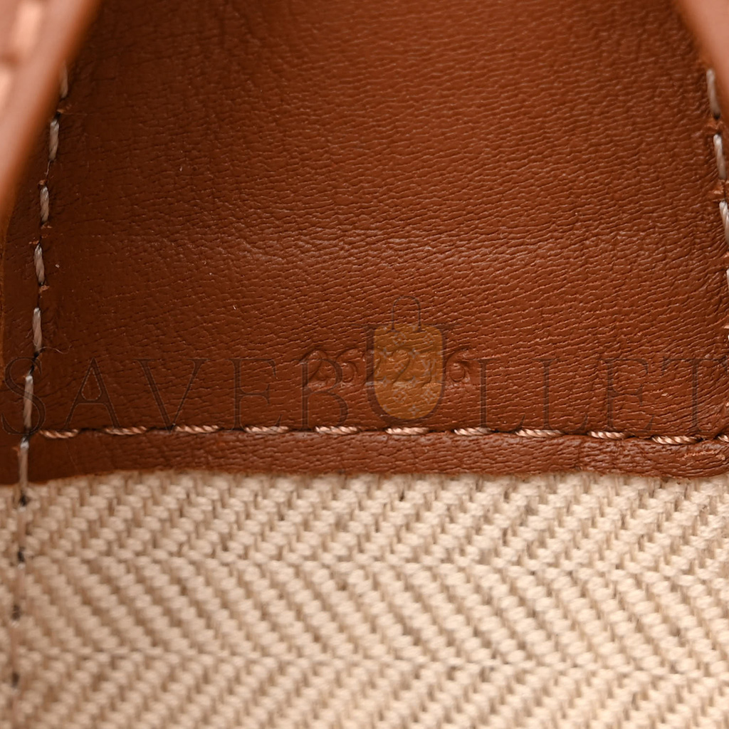 LOEWE JACQUARD ANAGRAM CALFSKIN SMALL LUNA BAG TAN PECAN (23*18*6cm)