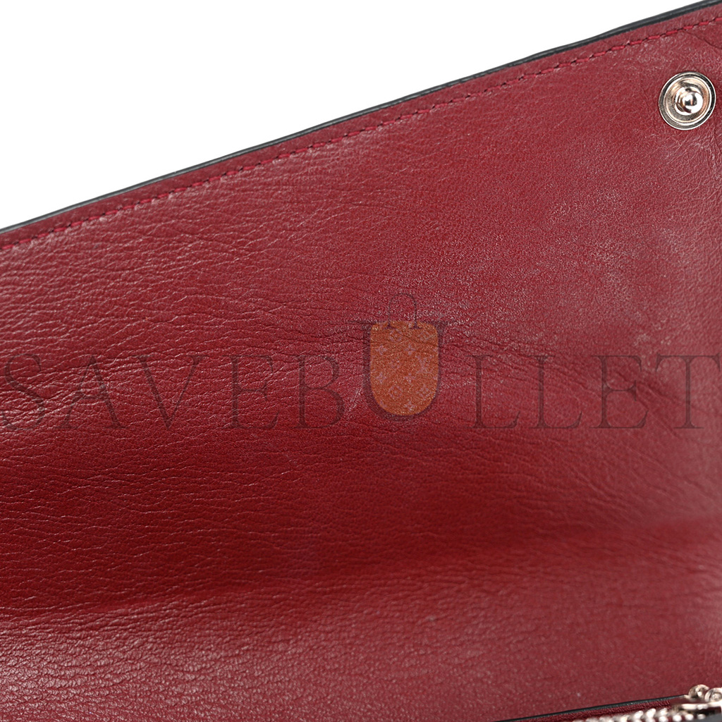 LOEWE CALFSKIN PUZZLE CONTINENTAL WALLET WINE GARNET (19*10*3cm)