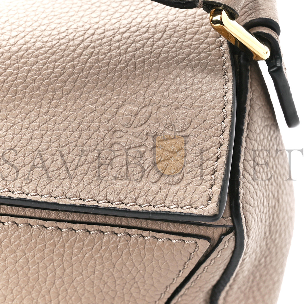 LOEWE CALFSKIN MINI PUZZLE BAG SAND MINK (18*12.5*8cm)