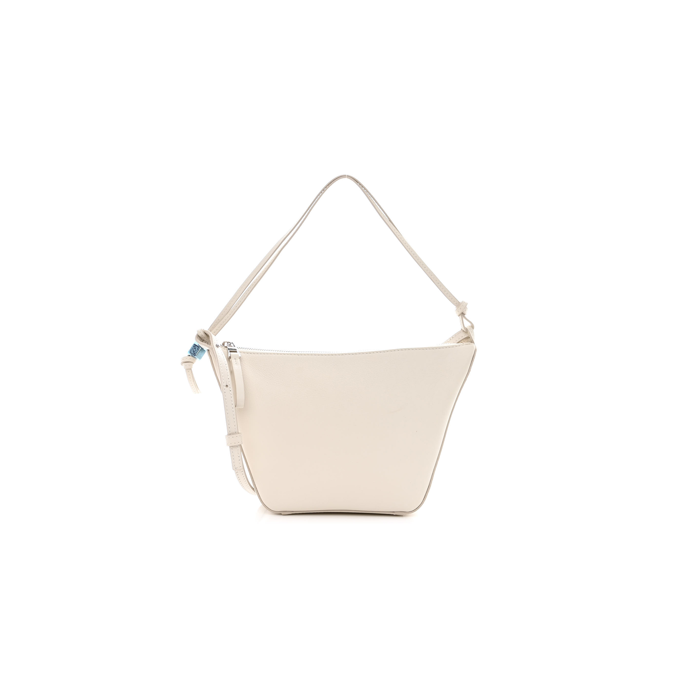 LOEWE CALFSKIN MINI HAMMOCK HOBO SOFT WHITE (17*15*10cm)