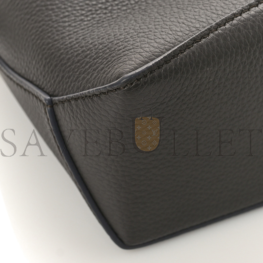 LOEWE CALFSKIN MINI PUZZLE EDGE BAG DARK GREY (18*12.5*8cm)