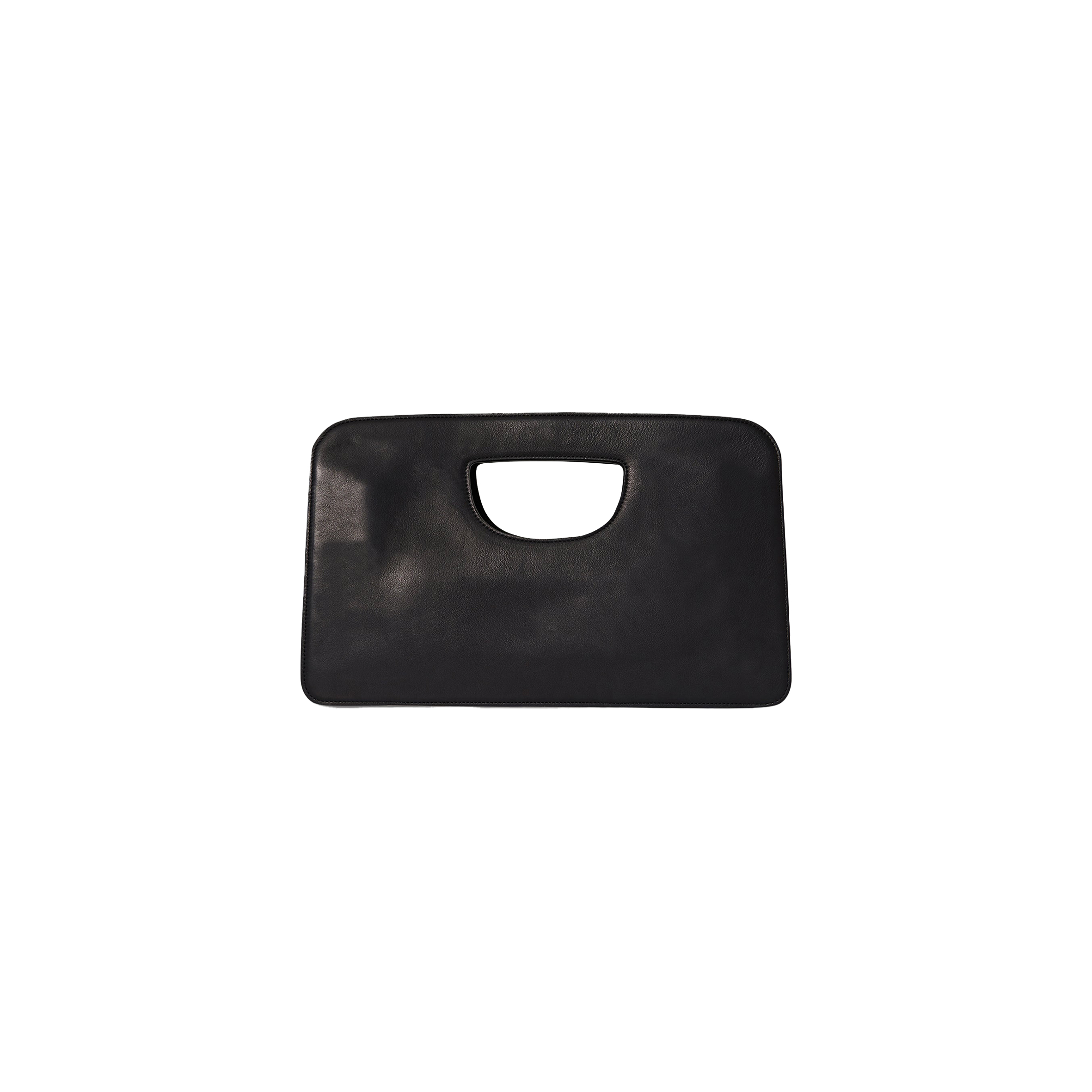 THE ROW EW AUSTIN BAG IN LEATHER BLACK W1589L72BLPL (34*21*8cm)