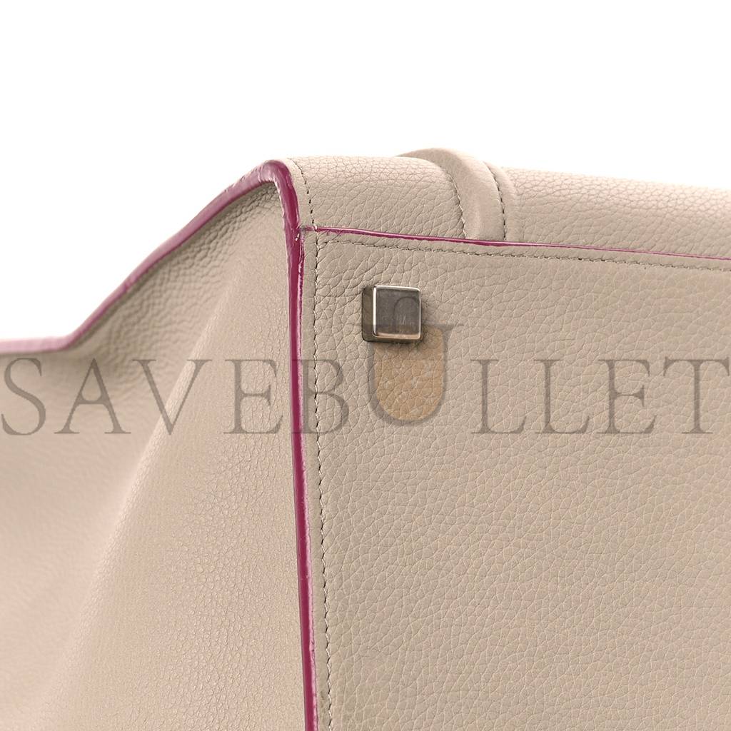 CELINE BABY GRAINED CALFSKIN MEDIUM PHANTOM LUGGAGE BEIGE (30*28*25cm)